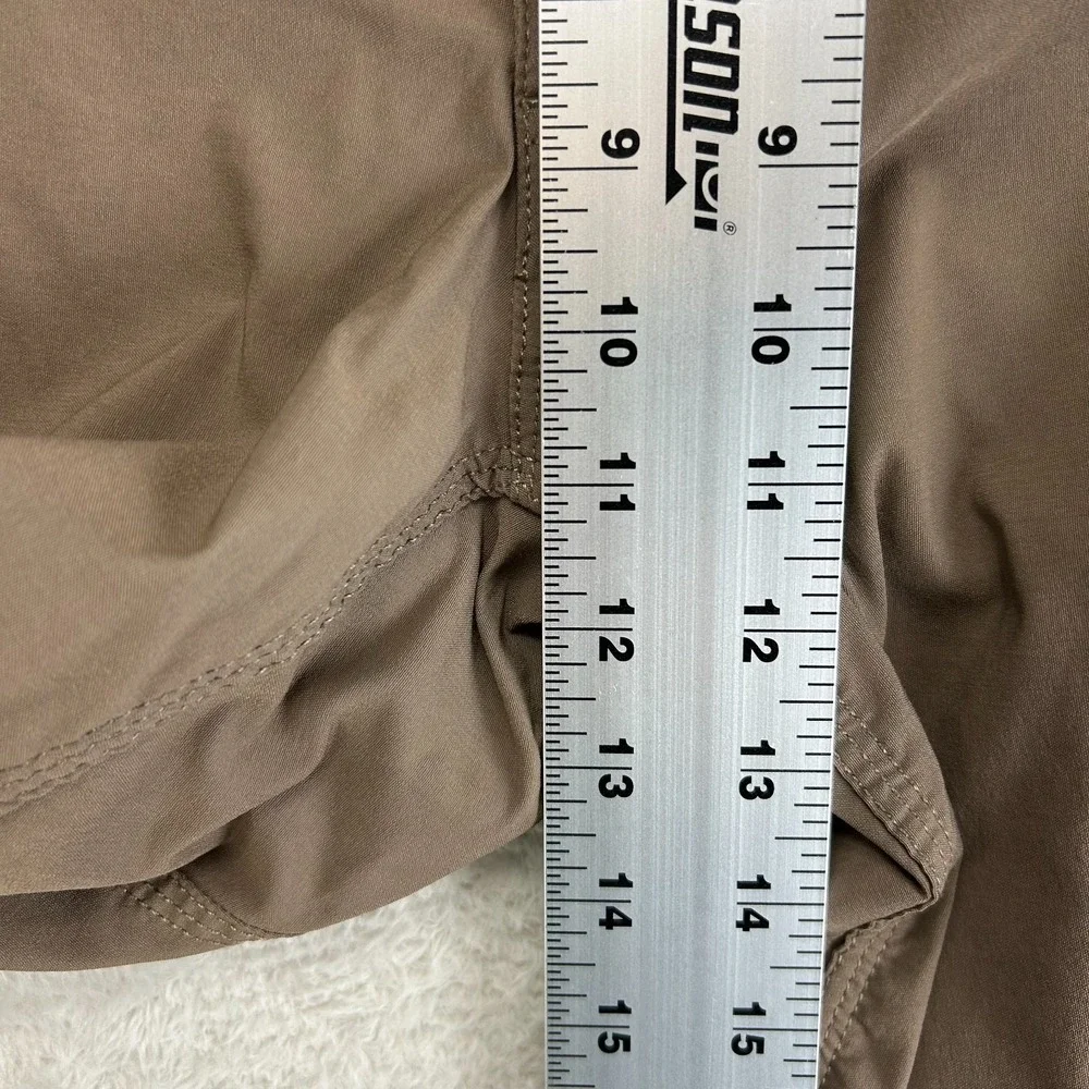 Duluth Trading Co. Flex Dry On The Fly Cargo Shorts Mens 40 Brown Stretch Hiking